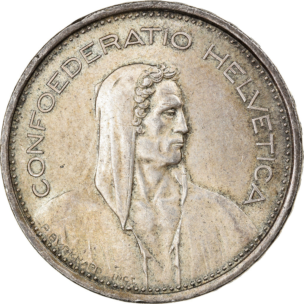 Coin, Switzerland, 5 Francs, 1969, Bern, EF(40-45), Silver, KM:40