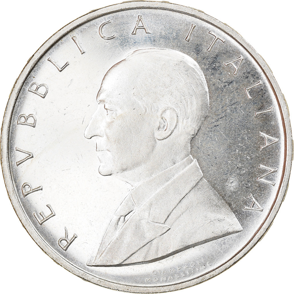 Coin, Italy, 500 Lire, 1974, AU(50-53), Silver, KM:103