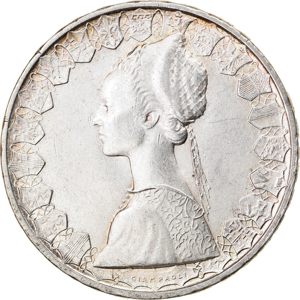 Coin, Italy, 500 Lire, 1958, Rome, EF(40-45), Silver, KM:98