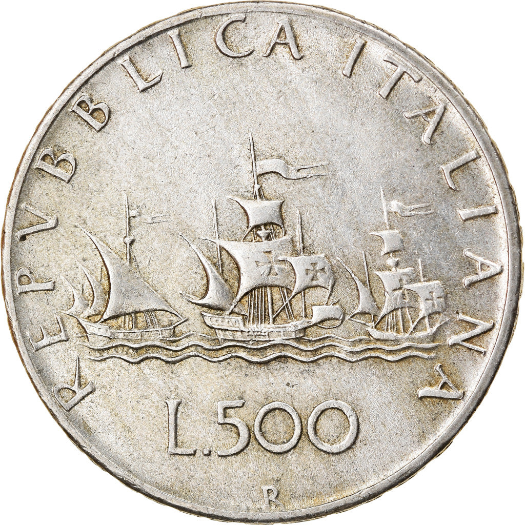 Coin, Italy, 500 Lire, 1961, Rome, EF(40-45), Silver, KM:98