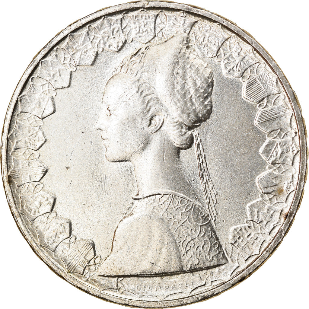 Coin, Italy, 500 Lire, 1966, Rome, AU(55-58), Silver, KM:98