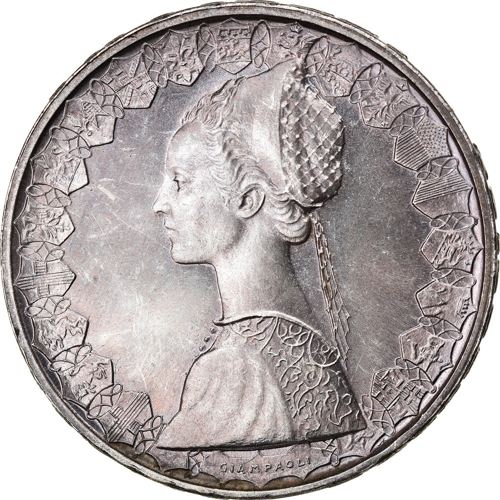 Coin, Italy, 500 Lire, 1970, Rome, AU(50-53), Silver, KM:98