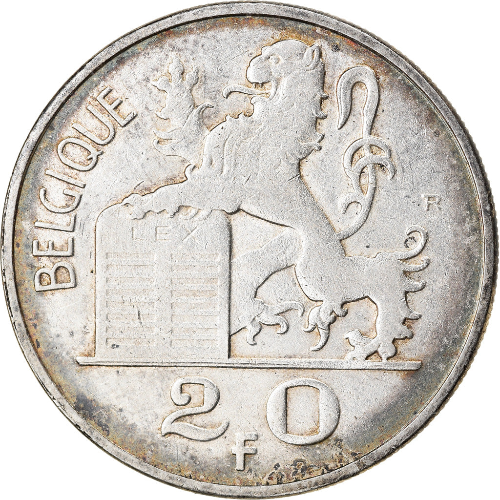 Coin, Belgium, 20 Francs, 20 Frank, 1949, VF(30-35), Silver, KM:140.1