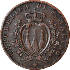 Moneta, San Marino, 5 Centesimi, 1894, Rome, BB, Rame, KM:1