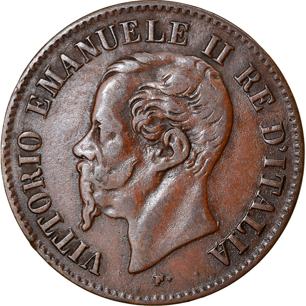 Monnaie, Italie, Vittorio Emanuele II, 2 Centesimi, 1867, Milan, TB+, Cuivre