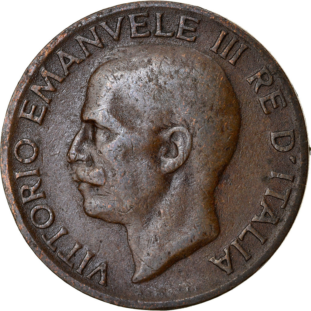 Monnaie, Italie, Vittorio Emanuele III, 5 Centesimi, 1919, Rome, TB+, Bronze