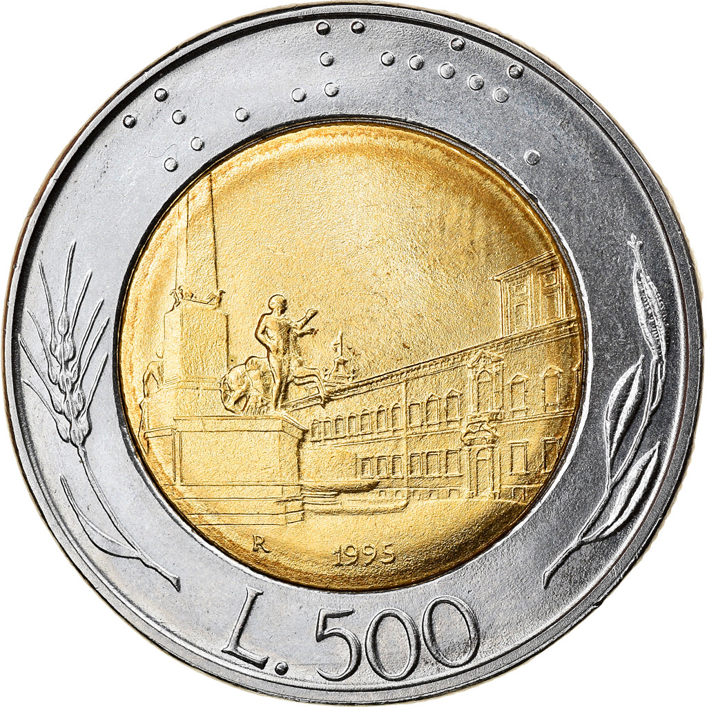 Monnaie, Italie, 500 Lire, 1995, Rome, TTB+, Bi-Metallic, KM:111