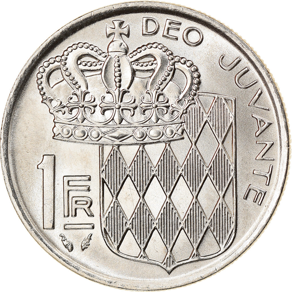 Moneda, Mónaco, Rainier III, Franc, 1976, MBC+, Níquel, KM:140, Gadoury:MC 150