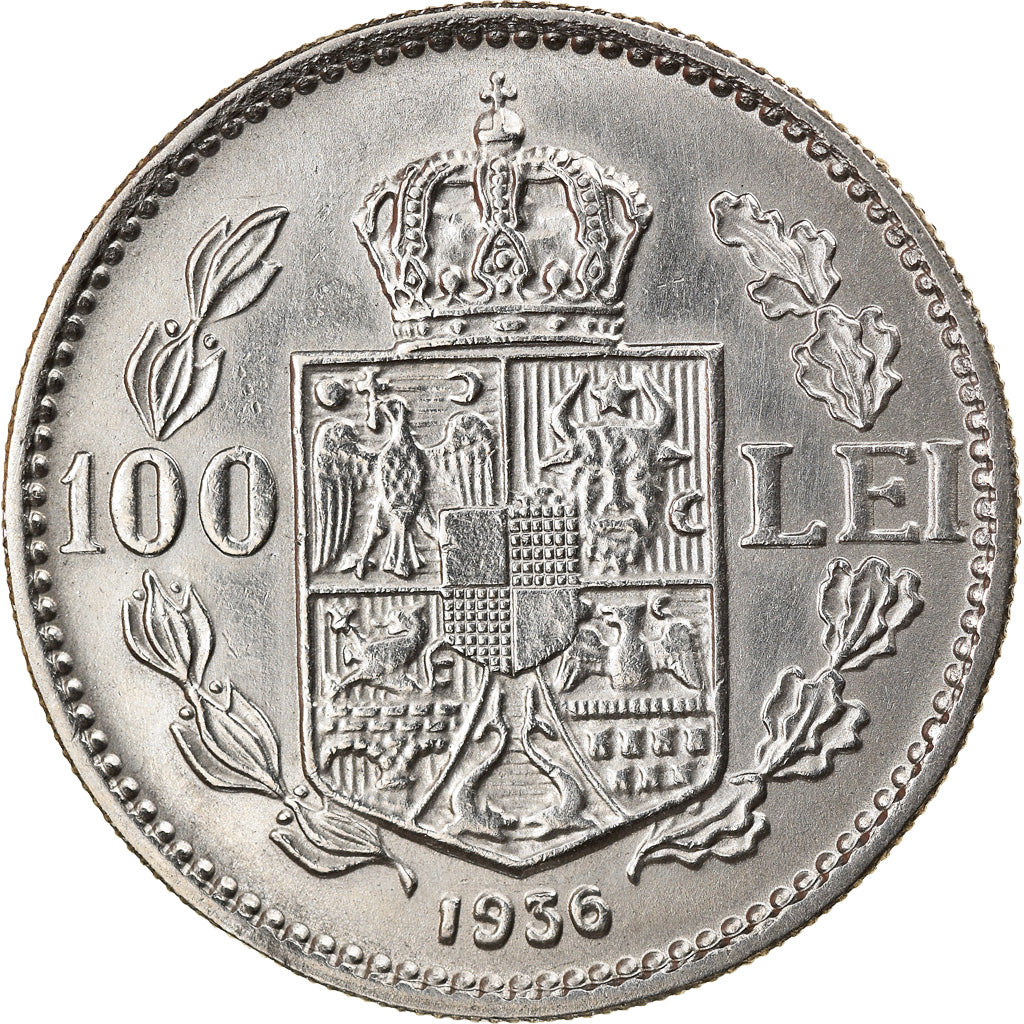 Monnaie, Roumanie, Carol II, 100 Lei, 1936, TTB+, Nickel, KM:54