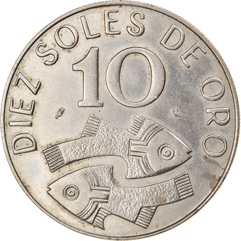 Coin, Peru, 10 Soles, 1969, Lima, EF(40-45), Gold, KM:236