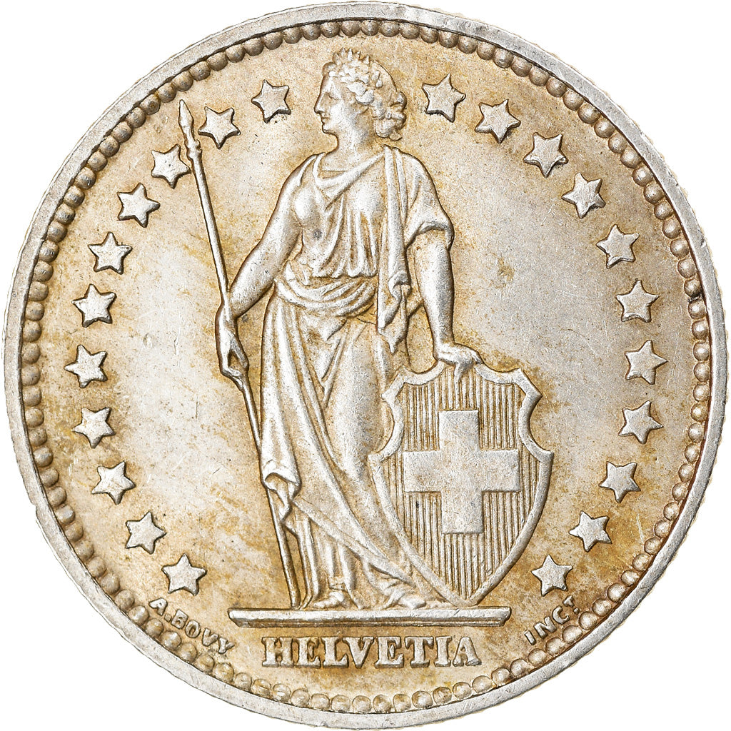 Coin, Switzerland, Franc, 1958, Bern, EF(40-45), Silver, KM:24