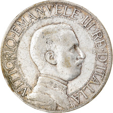 Moneda, Italia, Vittorio Emanuele III, Lira, 1913, Rome, BC+, Plata, KM:45