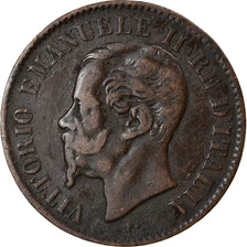 Moeda, Itália, Vittorio Emanuele II, 2 Centesimi, 1867, Torino, VF(20-25)