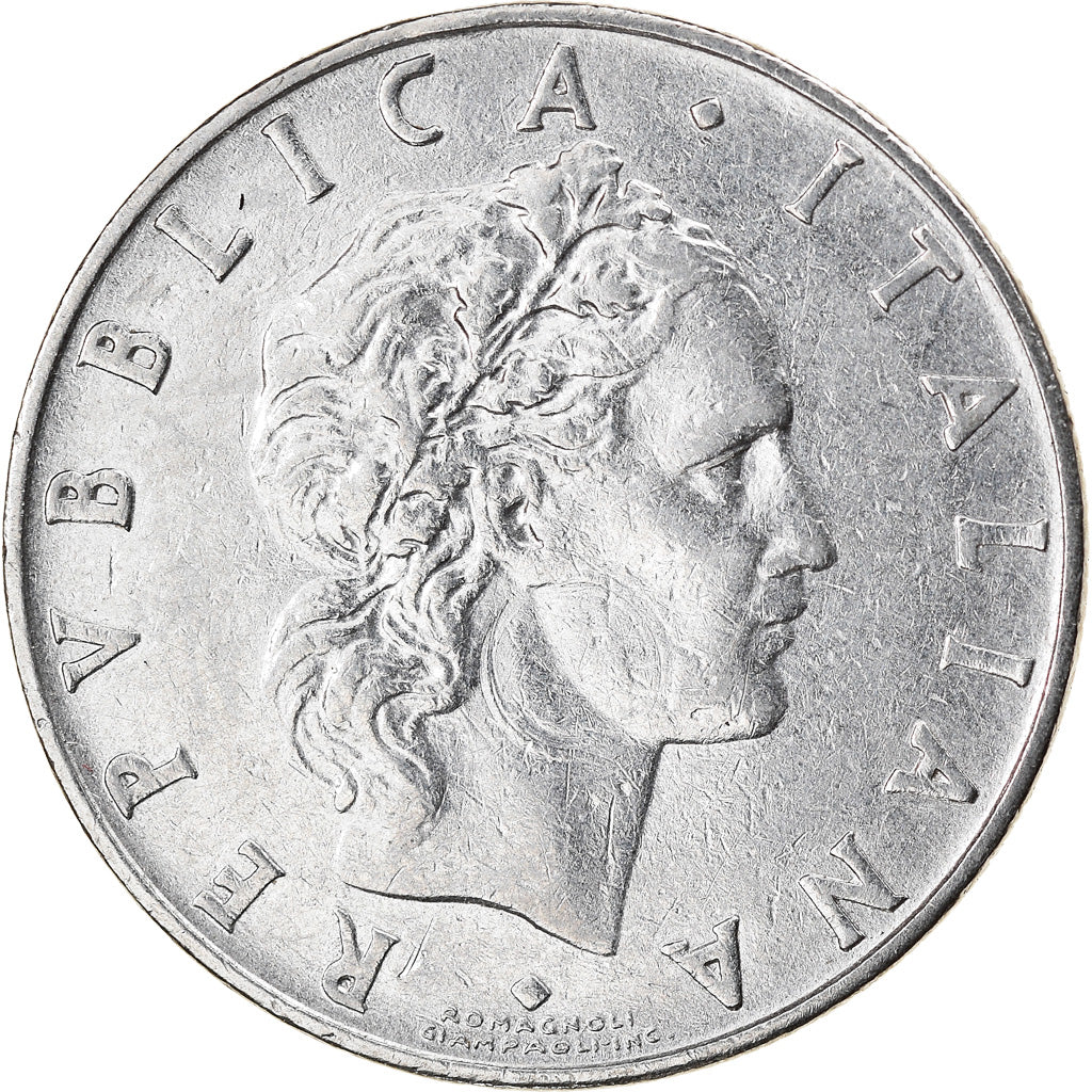 Coin, Italy, 50 Lire, 1961, Rome, VF(30-35), Stainless Steel, KM:95.1