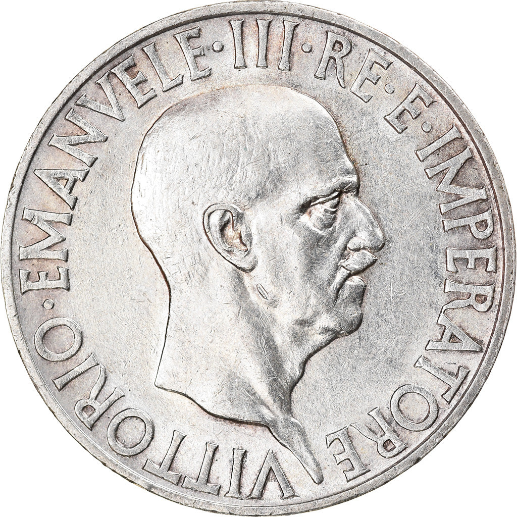 Coin, Italy, Vittorio Emanuele III, 10 Lire, 1936, Rome, EF(40-45), Silver