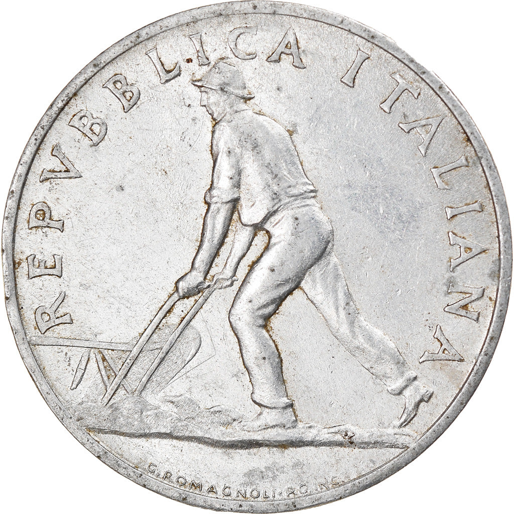 Coin, Italy, 2 Lire, 1950, Rome, EF(40-45), Aluminum, KM:88