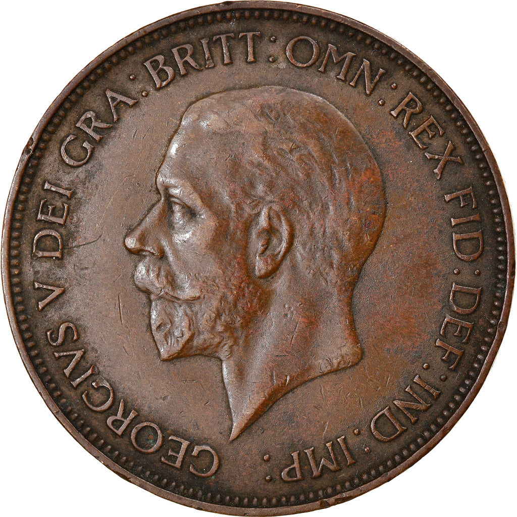 Coin, Great Britain, George V, Penny, 1932, EF(40-45), Bronze, KM:838