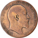 Moneda, Gran Bretaña, Edward VII, Penny, 1902, BC, Bronce, KM:794.1