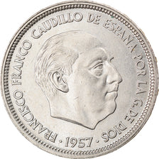 Coin, Spain, Caudillo and regent, 50 Pesetas, 1960, AU(50-53), Copper-nickel
