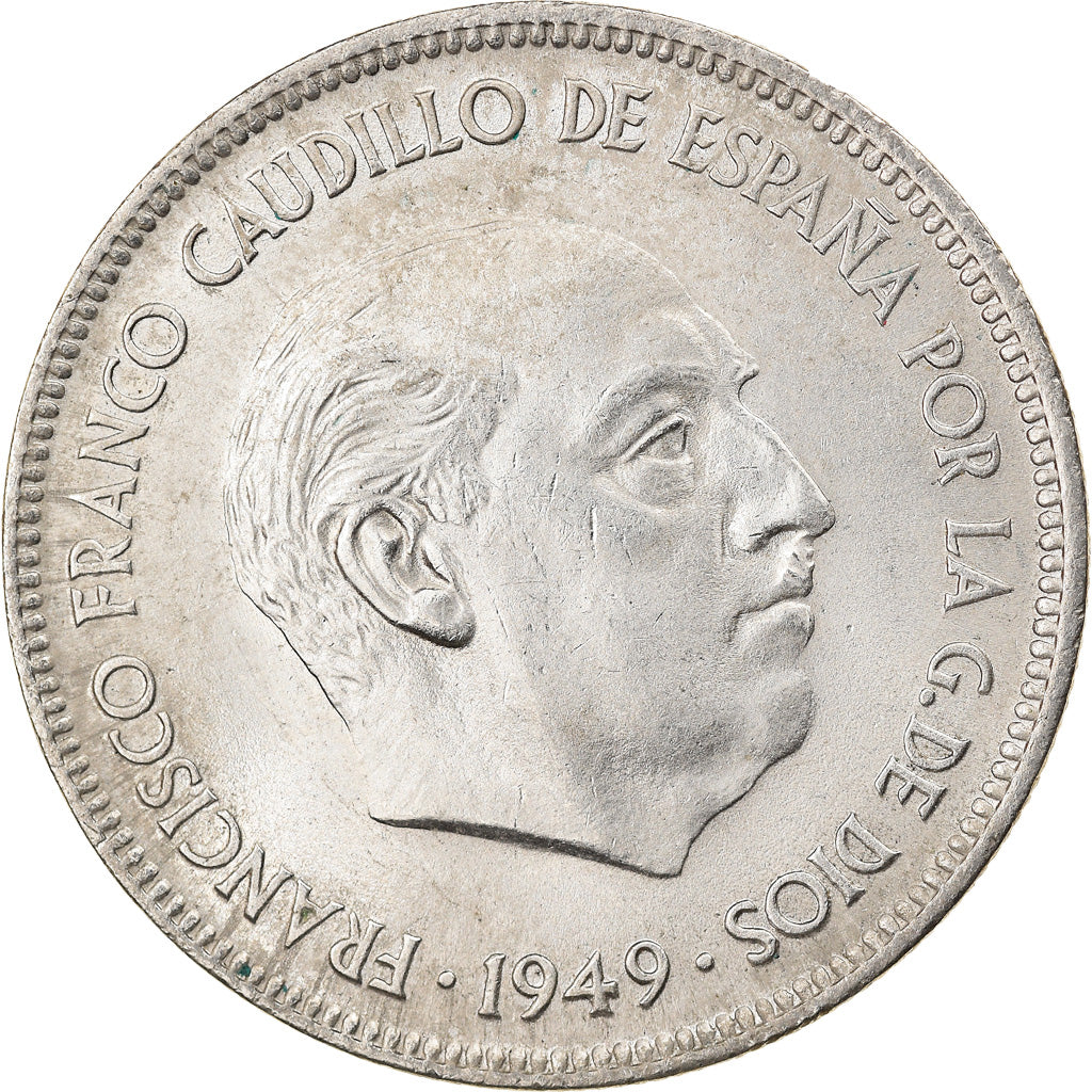 Monnaie, Espagne, Caudillo and regent, 5 Pesetas, 1950, SUP, Nickel, KM:778