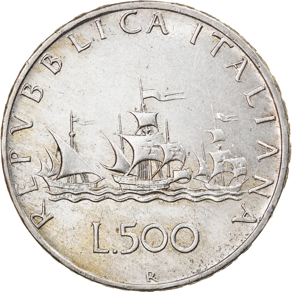 Coin, Italy, 500 Lire, 1961, Rome, EF(40-45), Silver, KM:98