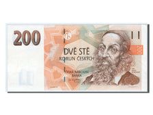 Banknote, Czech Republic, 200 Korun, 1993, AU(55-58)