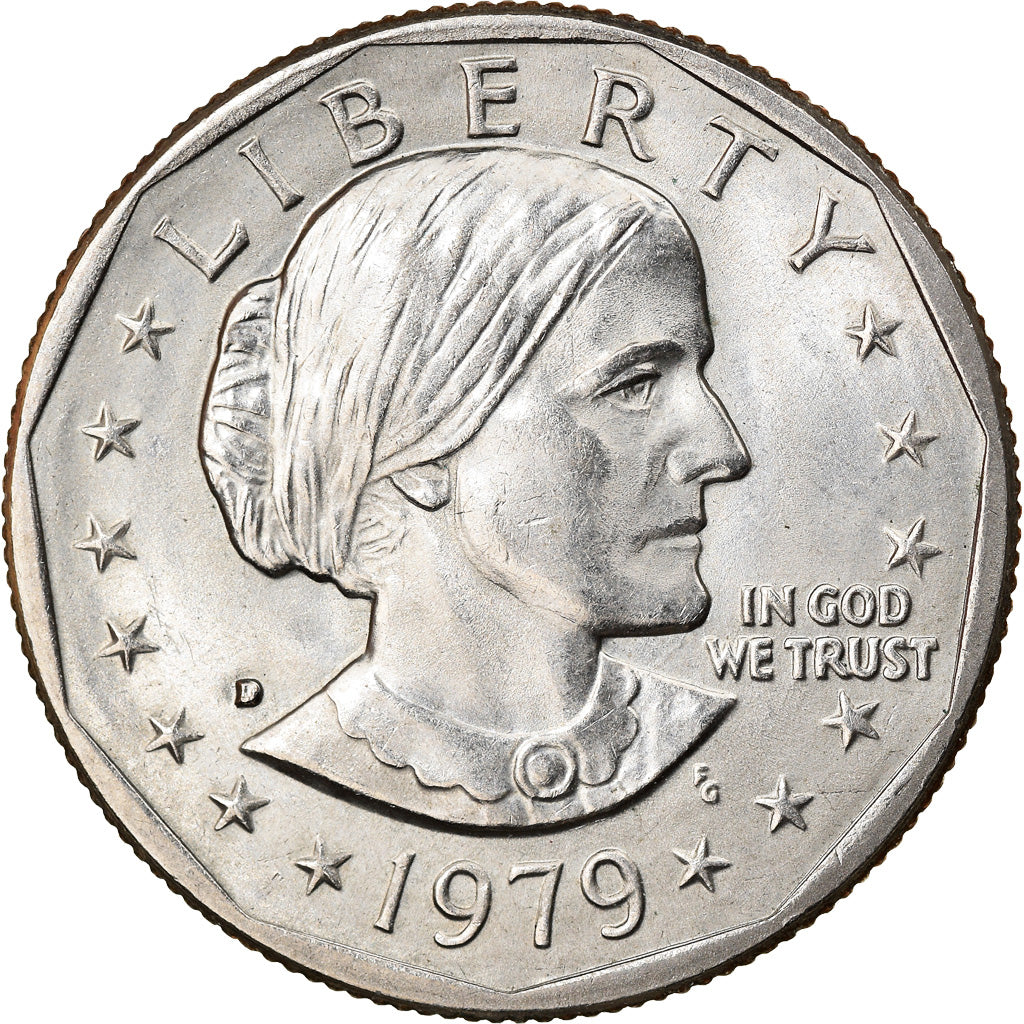Coin, United States, Susan B. Anthony Dollar, Dollar, 1979, U.S. Mint, Denver