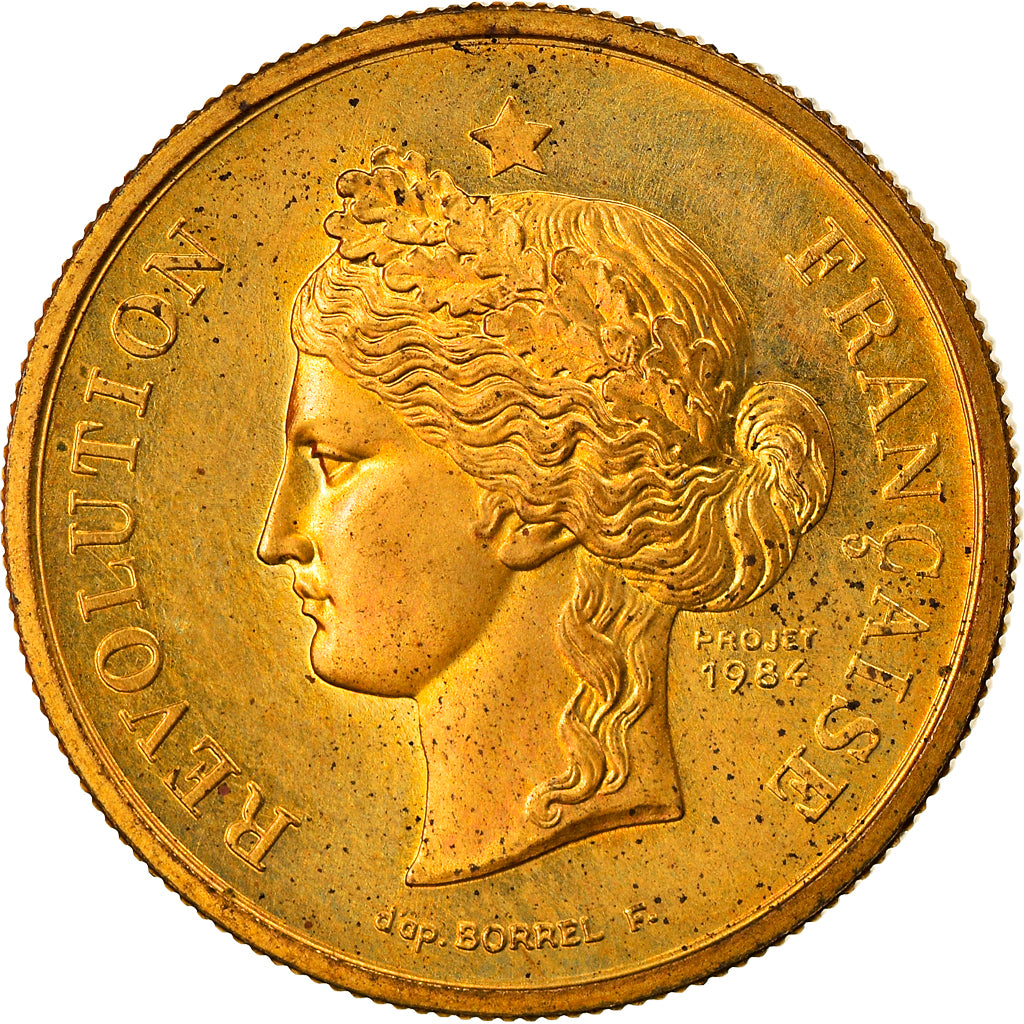 Francia, medaglia, Révolution française,Abandon des Privilèges, History