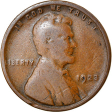 Coin, United States, Lincoln Cent, Cent, 1923, U.S. Mint, Philadelphia