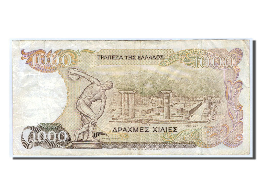 Grecia, 1000 Drachmaes, 1987, BB