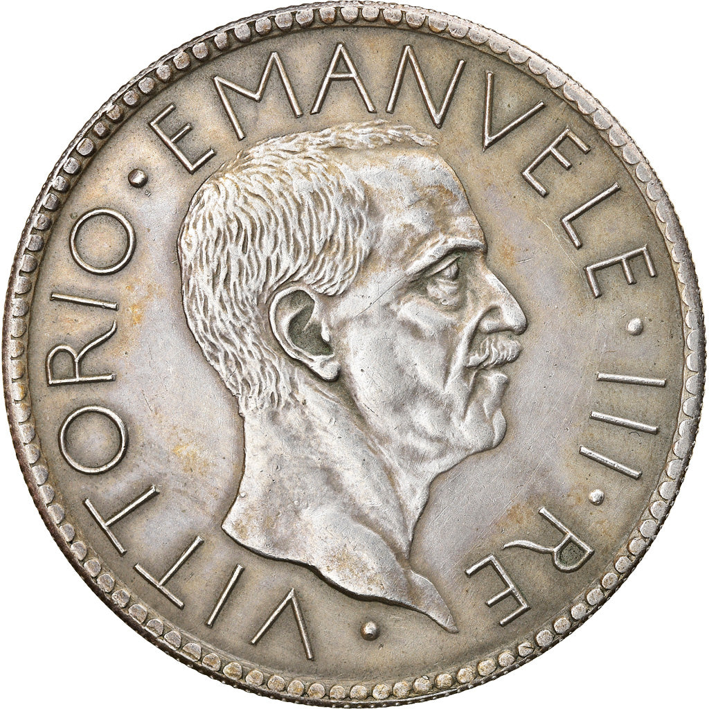 Coin, Italy, Vittorio Emanuele III, 20 Lire, 1928, Rome, AU(50-53), Silver
