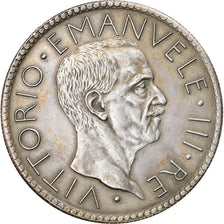 Coin, Italy, Vittorio Emanuele III, 20 Lire, 1928, Rome, AU(50-53), Silver