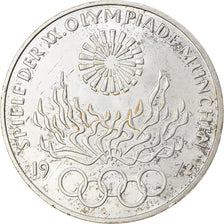 Munten, Federale Duitse Republiek, 10 Mark, 1972, Karlsruhe, ZF+, Zilver, KM:135