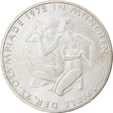 Coin, GERMANY - FEDERAL REPUBLIC, 10 Mark, 1972, Stuttgart, EF(40-45), Silver