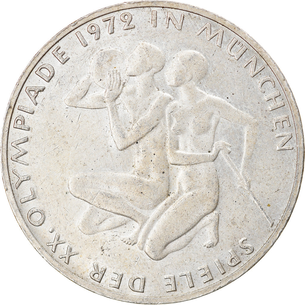 Munten, Federale Duitse Republiek, 10 Mark, 1972, Stuttgart, ZF, Zilver, KM:132