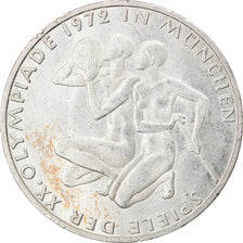 Monnaie, République fédérale allemande, 10 Mark, 1972, Hamburg, TTB, Argent