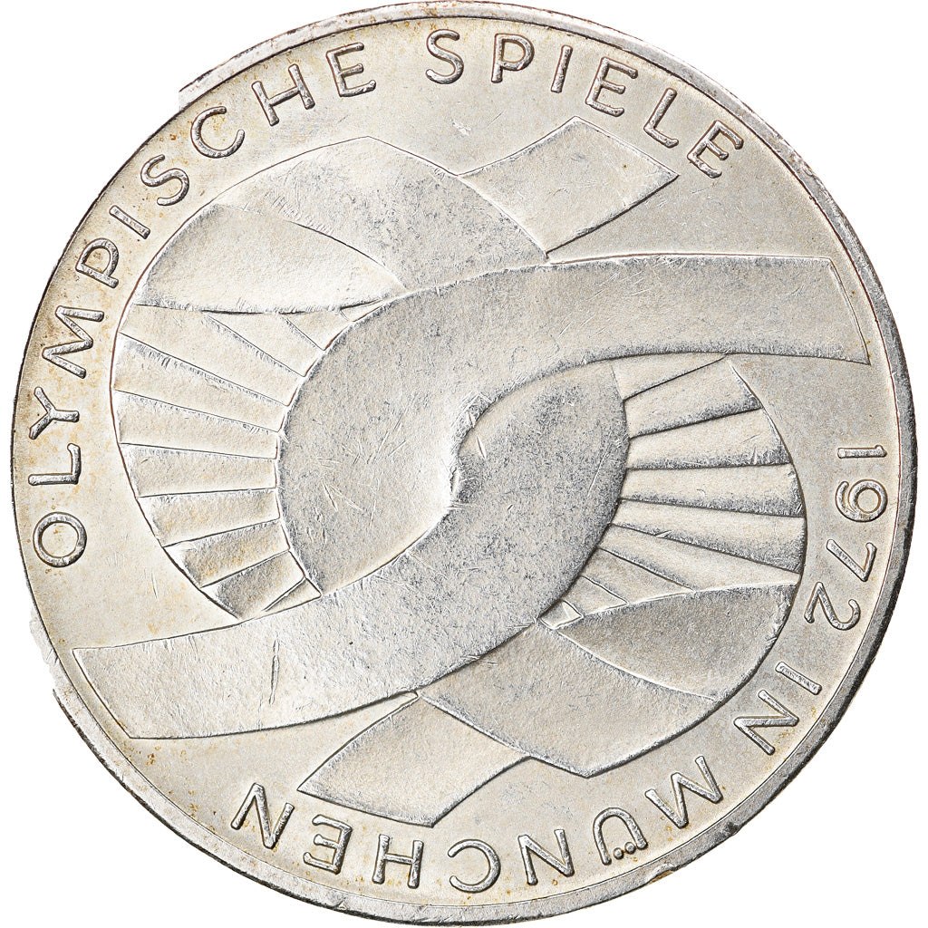 Coin, GERMANY - FEDERAL REPUBLIC, 10 Mark, 1972, Munich, AU(50-53), Silver