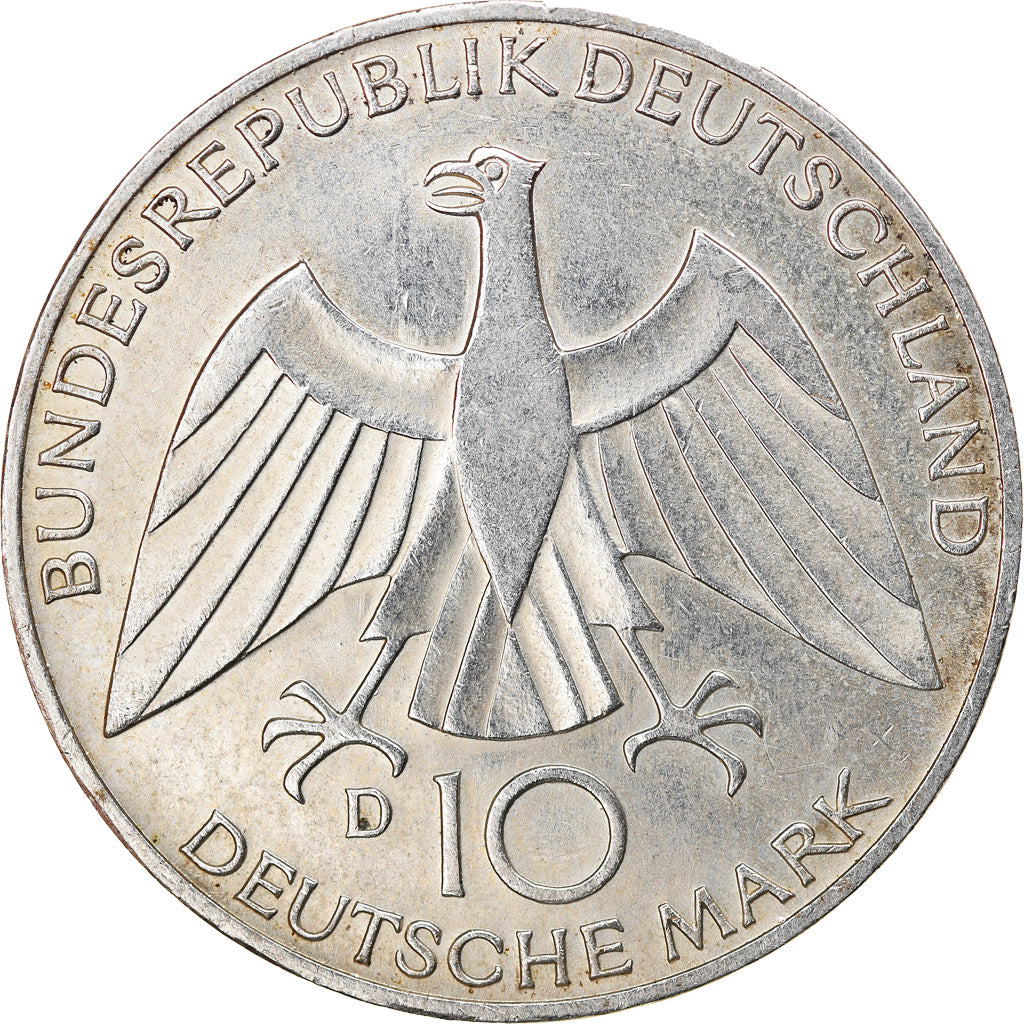 Coin, GERMANY - FEDERAL REPUBLIC, 10 Mark, 1972, Munich, AU(50-53), Silver