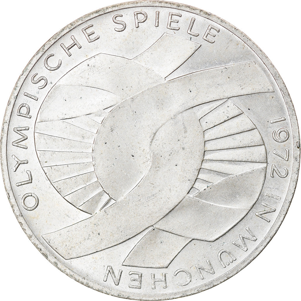 Coin, GERMANY - FEDERAL REPUBLIC, 10 Mark, 1972, Munich, EF(40-45), Silver