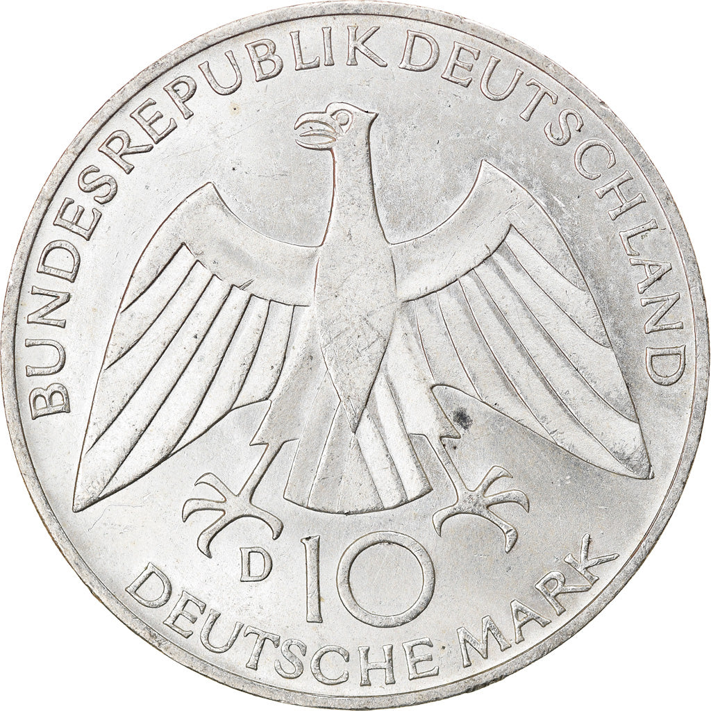 Coin, GERMANY - FEDERAL REPUBLIC, 10 Mark, 1972, Munich, EF(40-45), Silver