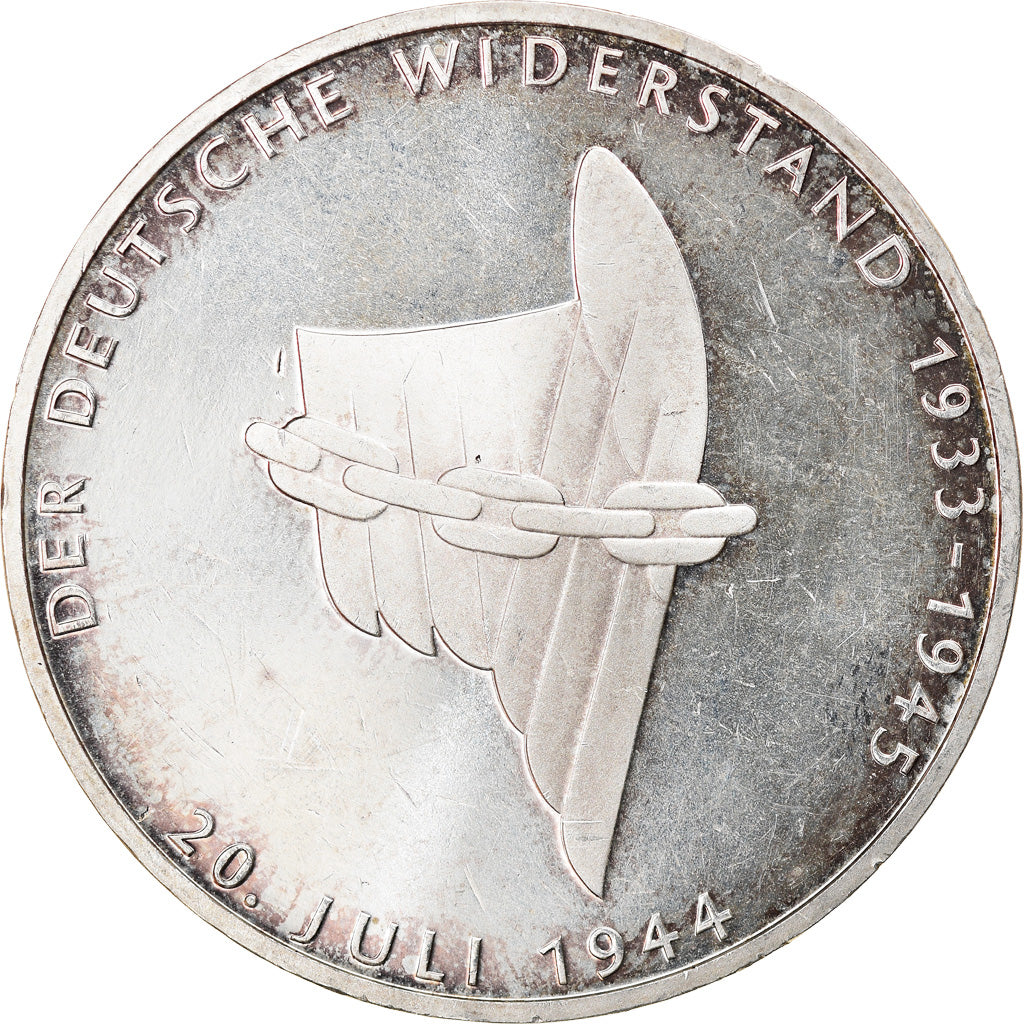Münze, Bundesrepublik Deutschland, 10 Mark, 1994, Berlin, Germany, SS+, Silber