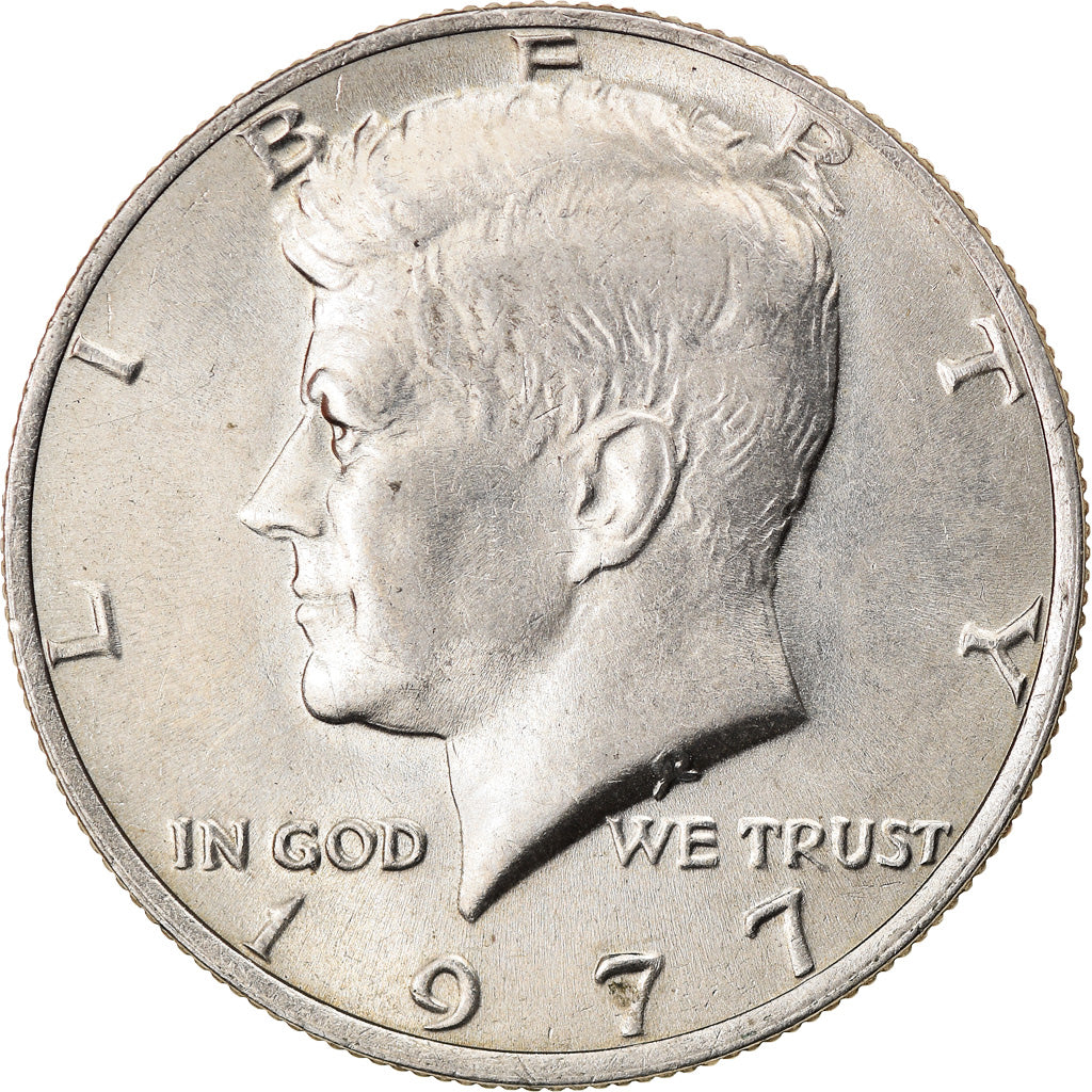 Moeda, Estados Unidos da América, Kennedy Half Dollar, Half Dollar, 1977, U.S.