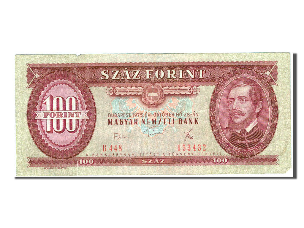 Hungary, 100 Forint, 1975, KM #171e, VF(30-35), B448