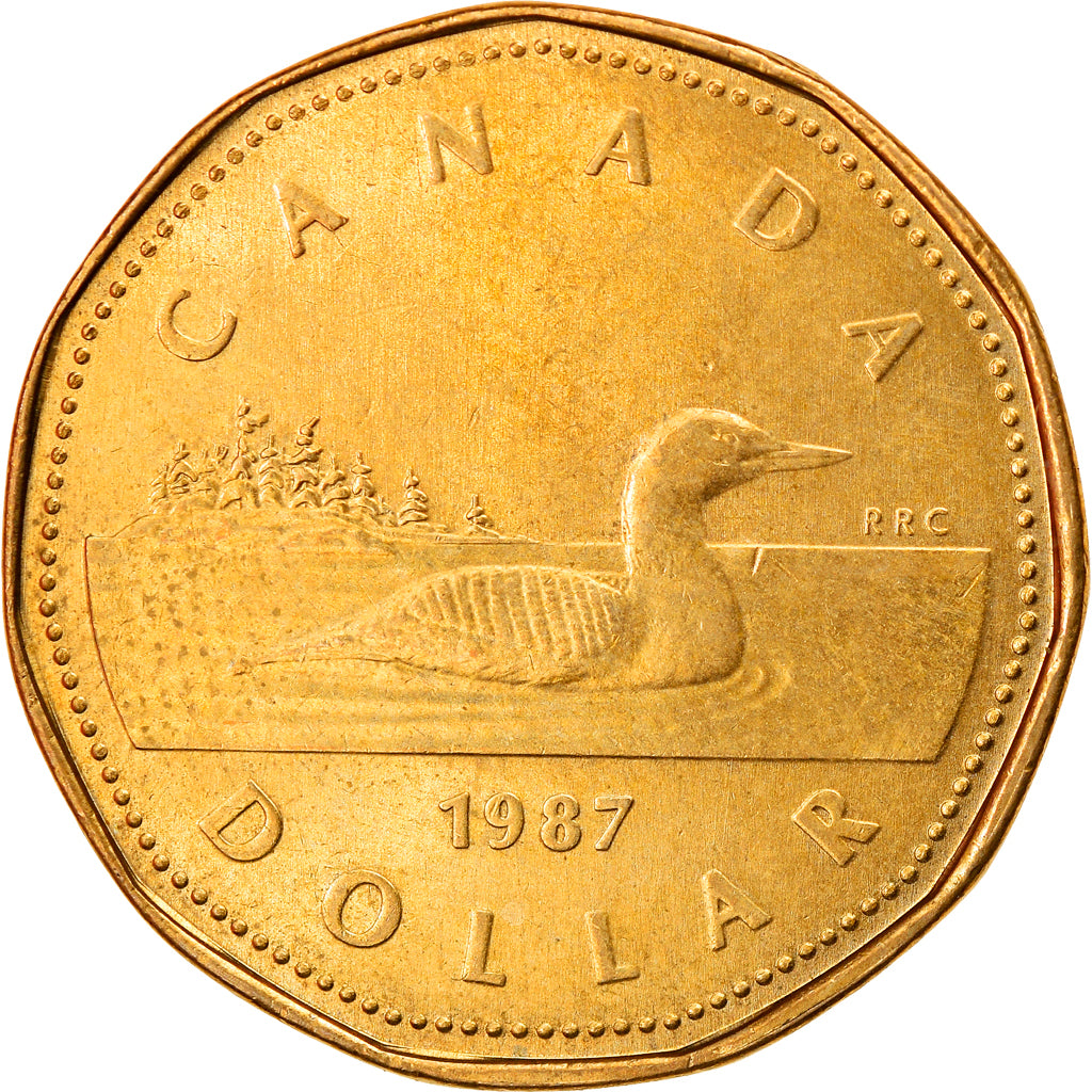 Moeda, Canadá, Elizabeth II, Dollar, 1987, Royal Canadian Mint, Ottawa