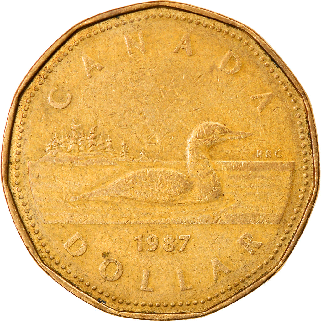 Coin, Canada, Elizabeth II, Dollar, 1987, Royal Canadian Mint, Ottawa