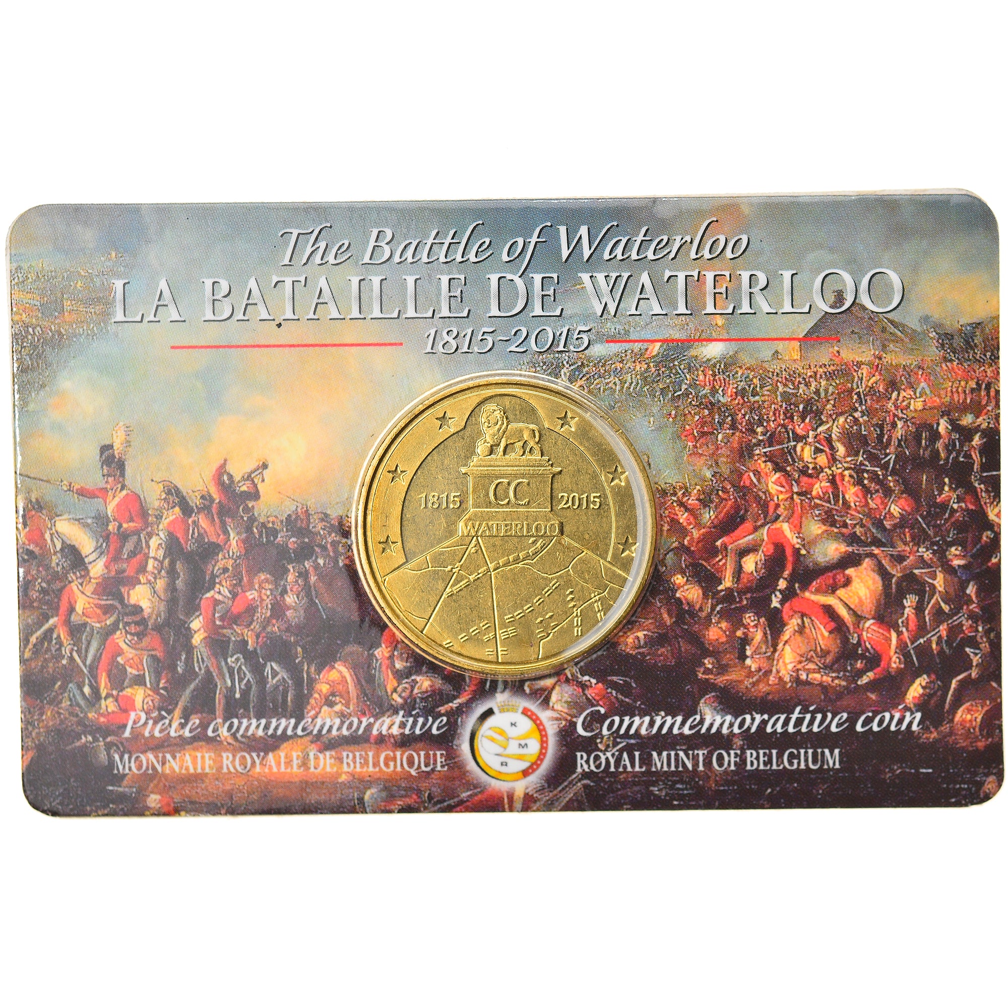 Belgium, 2-1/2 Euro, Bicentenary Battle of Waterloo, 2015, MS(65-70), Brass