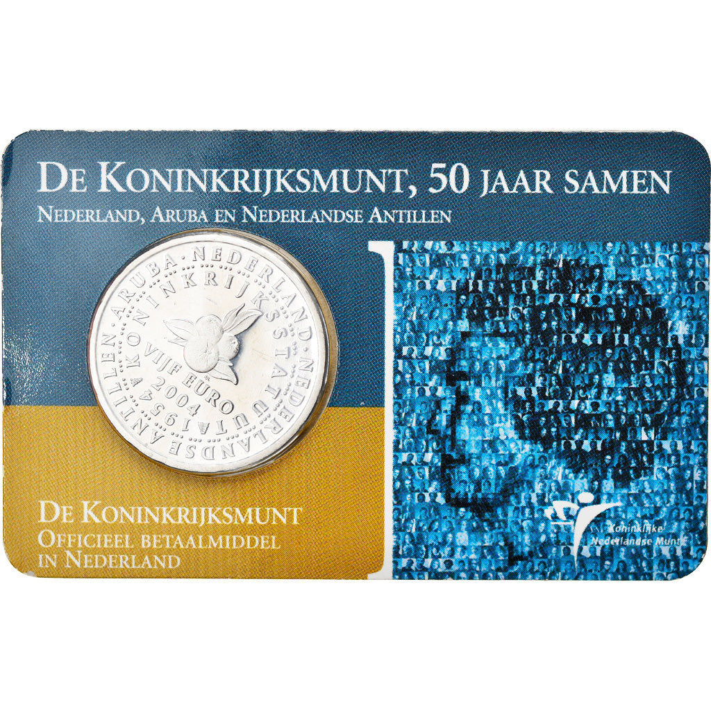 Netherlands, 5 Euro, 2004, BE, MS(65-70), Silver, KM:253