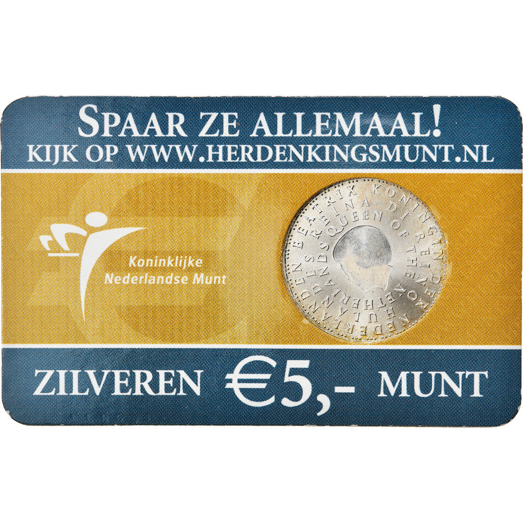 Netherlands, 5 Euro, 2004, BE, MS(65-70), Silver, KM:253