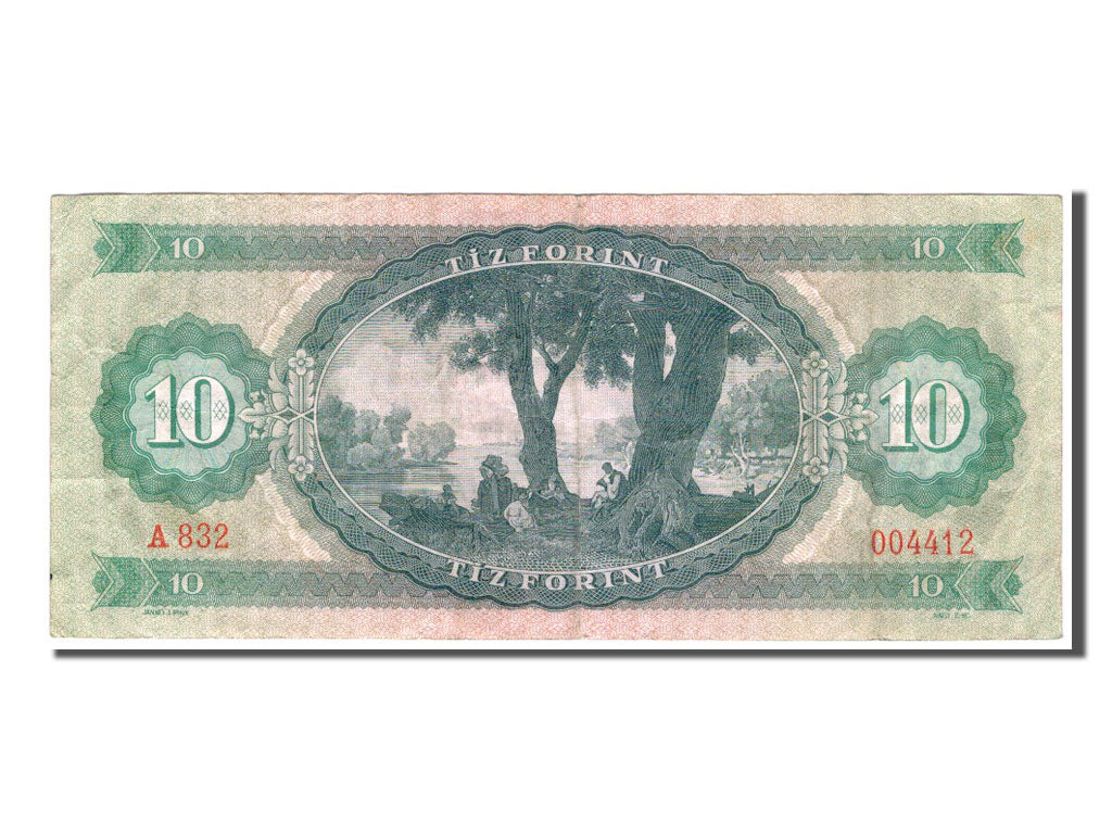 Banconote, Ungheria, 10 Forint, 1969, BB