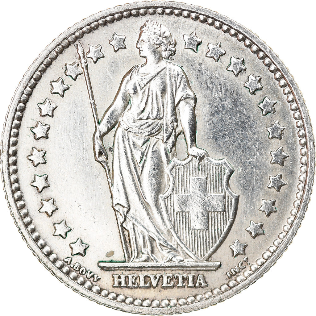 Coin, Switzerland, Franc, 1952, Bern, AU(50-53), Silver, KM:24